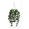 34in. UV Resistant Artificial Azalea Hanging Basket (Indoor/Outdoor)